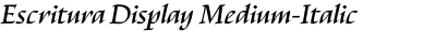 Escritura Display Medium-Italic